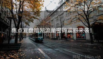 焦点复盘暗网流量密码震撼来袭！