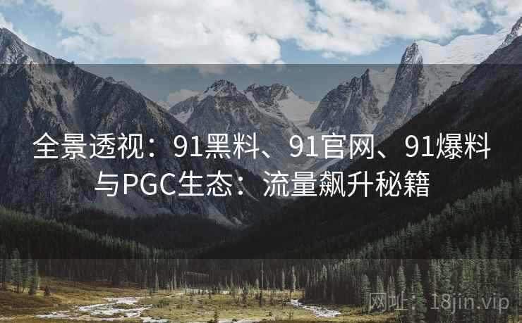全景透视：91黑料、91官网、91爆料与PGC生态：流量飙升秘籍