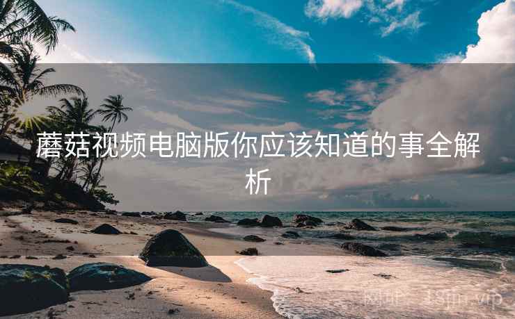 蘑菇视频电脑版你应该知道的事全解析