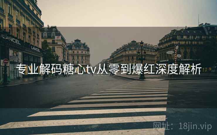 专业解码糖心tv从零到爆红深度解析