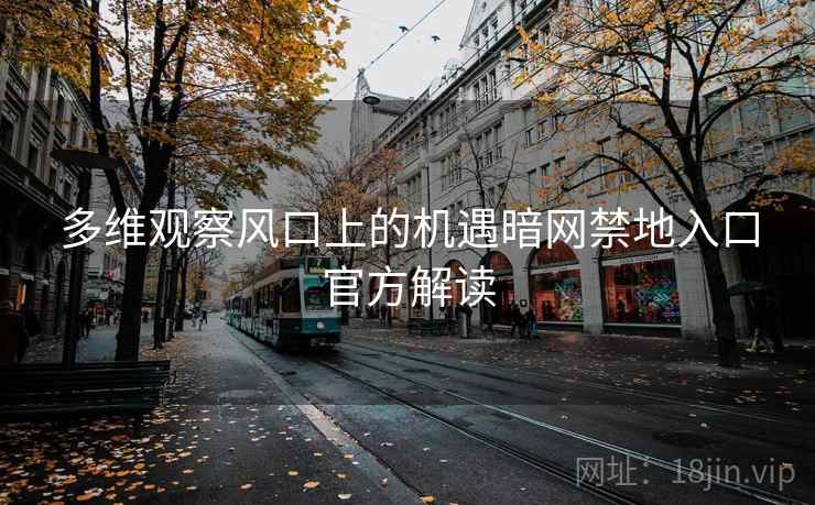 多维观察风口上的机遇暗网禁地入口官方解读