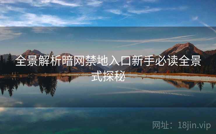 全景解析暗网禁地入口新手必读全景式探秘
