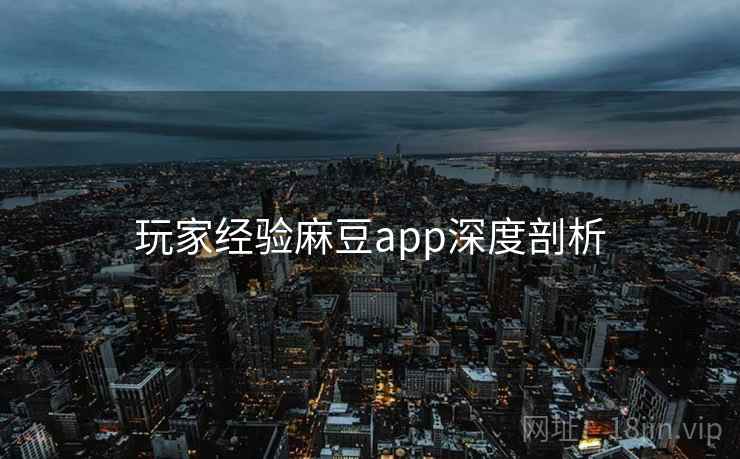 玩家经验麻豆app深度剖析