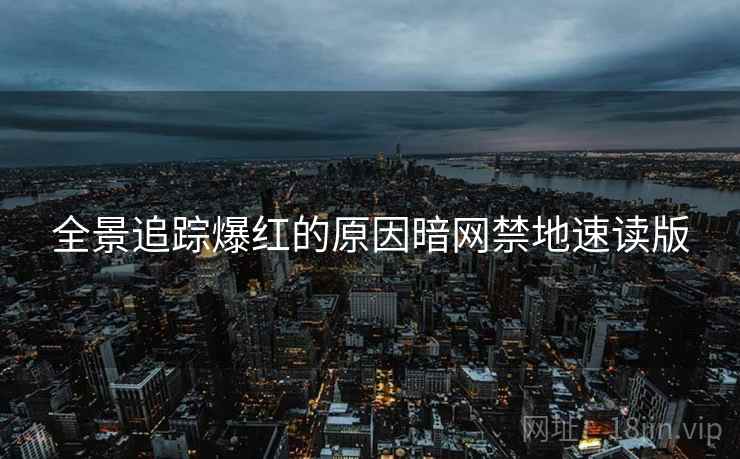 全景追踪爆红的原因暗网禁地速读版