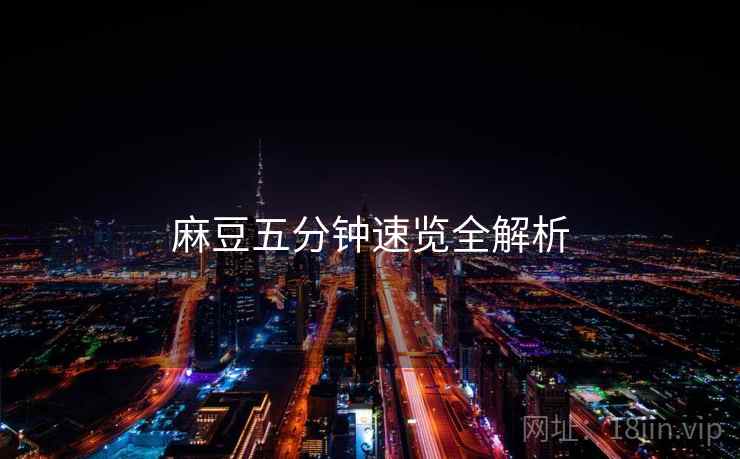 麻豆五分钟速览全解析