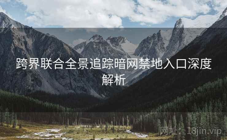 跨界联合全景追踪暗网禁地入口深度解析
